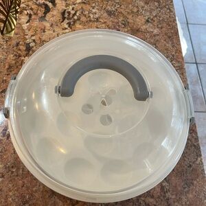 Gray and White Deviled Egg Carrier